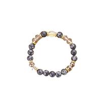 OOTMAO 12 Constellation Crystal Beaded Bracelets For Women Men Natural Stone Handmade Cancer Virgo Leo Bangle Energy Friendship Jewelry(BR24Y0312-7)