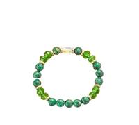OOTMAO 12 Constellation Crystal Beaded Bracelets For Women Men Natural Stone Handmade Cancer Virgo Leo Bangle Energy Friendship Jewelry(BR24Y0312-4)