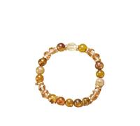 OOTMAO 12 Constellation Crystal Beaded Bracelets For Women Men Natural Stone Handmade Cancer Virgo Leo Bangle Energy Friendship Jewelry(BR24Y0312-11)