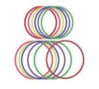 OOTSR Plastic Toss Rings Toys, 12Pcs Inner Size 22cm & 30cm Throwing Rings for Kids, Indoor Outdoor Sport Games, Party Favor