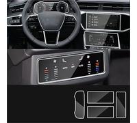 Oougjvce Car Center Screen Tempered Glass Protective Film Anti-scratch Repair Film Accessories For A6 For A7 For C8 2019 2020 2021 Navigation Protector Film(1 set)