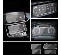 Oougjvce For A6 For A7 2019 2020 Tempered Glass Film Car GPS Navigation Screen Protector Auto Interior Screen Protect Navigation Protector Film(1 set)