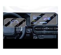 Oougjvce GPS Navigation AND Dashboard Tempered Glass Screen Protector Film Accessories For Toyota For Land For Cruiser For Prado 2024 Navigation Protector Film(GPS AND Dashboard)