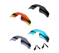 OOWLIT 4 Pieces Replacement Sunglass Lenses & Nose Pads Compatible with Oakley Radar EV Path OO9208-38mm Polarized