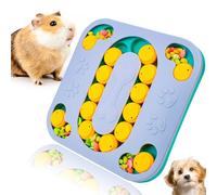 OOXYG Guinea Pig Foraging Puzzle Toys, 4 in 1 Hamsters Interactive Enrichment Toys for Mental Stimulating, Fun Slow Feeder Box, Treat Dispenser for Rabbits, Bunny, Hamster, Chinchillas, Rats