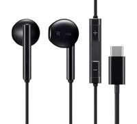 OOYES 2Pcs USB C Headphones, Type C Earphones Wired Hi-Fi Stereo Noise Earbuds In Ear USB C, reduction with Mic&Volume Control for i-Phone 15/16/16 Pro Max,Sam-sung S23/S22, Ultra Note 10/20(Black)