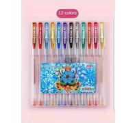 OOYES Glitter Gel Pens,Glitter Paint pens for Rock Painting, Scrapbooking,Assorted Coloured Gel Pen for Writing, Glitter, Neon & Inks in Vibrant Colours Perfect for Journaling, Drawing, Crafting,