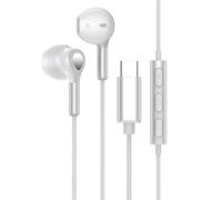 OOYES USB C Headphones, Magnetic USB C Earphones Wired Type C Headphones with Mic for i-Phone 15 Pro Max Plus,Sam-sung S23 S22 Ultra S21(White)