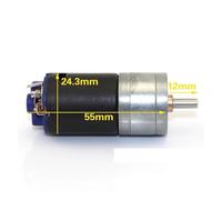 OOYIALET GM-25 370 Gear electronic starter DC 6V-12V 980RPM 25mm Full Metal Gearbox Large Torque DIY Caterpillar Car Toy Tank Model