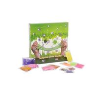 Oozey Goozey Christmas Advent Calendar for Kids - 24 Days of Stretchy Glitter Slime Kits for Girls & Boys with Festive Characters - Holiday Surprise Toy Set with Sparkly Slimes