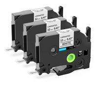 Oozmas Compatible Label Tape Replacement for Brother TZe231 TZe-231, 12mm 0.47 Laminated Black on White Tape, Compatible with Brother P-Touch PT-P300BT PT-1000 PT-E100 PT-D600 Label Printer