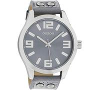 Oozoo Armbanduhr Basic Line mit Nieten Lederband 47 MM Durchmesser in verschiedenen Farbvarianten