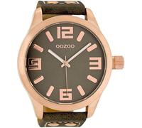 Oozoo C1108 - Men's Watch, Taupe Leather Strap