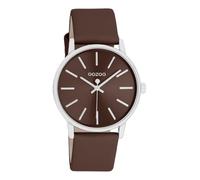 Oozoo C11654 Women's Watch Brown Silver 35 mm Leather Strap Quartz