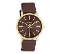 Oozoo C11655 Women's Watch Brown Gold 35 mm Leather Strap Quartz