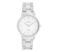 Oozoo C20038 Vintage Women's Watch with Stainless Steel Link Bracelet 34 mm White / Silver