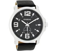 Oozoo c6459 - Watch for Men, Leather Strap Black