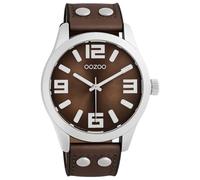 Oozoo Chocolate Brown Quartz Watch with Leather Strap C11651