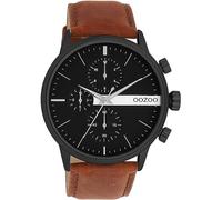 Oozoo Timepieces C11220_C11229_Parent Men's Watch | High-Quality Watch for Men | Elegant Analogue Men's Watch in Round, Black Brown / Black / Silver, Strap.