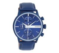 Oozoo - Timepieces Men's Watch in Dark Blue | Men's Watch with Stainless Steel Strap | Modern Watch for Men | Elegant Analogue Men's Watch in Round C11437 (45 mm Case), darkblue