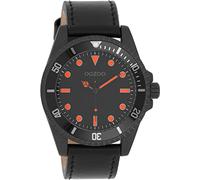 Oozoo Timepieces Men's Watch with Leather Strap High-Quality Watch for Men Elegant Analogue Men's Watch in Round, black, groß, Strap.