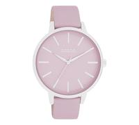 Oozoo Timepieces Women's Watch, Women's Watch with Leather Strap, High-Quality Watch for Women, Elegant Analogue Women's Watch in Round, fliederfarben, Strap.