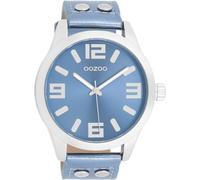 Oozoo - Timepieces Women's Watch | Women's Watch with Leather Strap | Modern Watch for Women - Elegant Analogue Women's Watch, Oozoo Timepieces - C1079 - Women's - Leather Bracelet - Blue/Metallic,