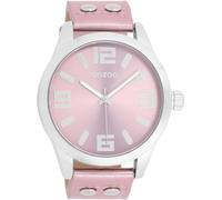 Oozoo - Timepieces Women's Watch | Women's Watch with Leather Strap | Modern Watch for Women - Elegant Analogue Women's Watch, Oozoo Timepieces - C1083 - Women's - Leather Bracelet - Pink/Metallic,