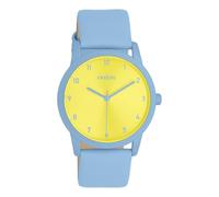 Oozoo - Timepieces Women's Watch | Women's Watch with Leather Strap | Modern Watch for Women | Elegant Analogue Women's Watch in Round (38 mm Case), lightblue, Strap.