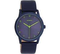 Oozoo - Timepieces Women's Watch | Women's Watch with Leather Strap | Modern Watch for Women | Elegant Analogue Women's Watch in Round (38 mm Case), dark blue