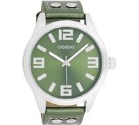 Oozoo - Timepieces Women's Watch | Women's Watch with Leather Strap | Modern Watch for Women - Elegant Analogue Women's Watch, Oozoo Timepieces - C1081 - Women's - Leather Bracelet - Green/Metallic,