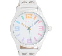 Oozoo Timepieces Women's Watch - Wrist Watch with Leather Strap | High-Quality Watch for Women - Elegant Analogue Women's Watch in Round, C1085 - Colourful/White