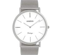 OOZOO Vintage Silver/White watch C9900 (44 mm)