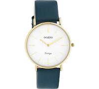 Oozoo Vintage Women's Watch with 18 mm Leather Strap Analogue Women's Watch in Round