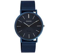 Oozoo Vintage Women's Watch with Fine Stainless Steel Metal Strap Milanese Quartz Analogue 40 mm, Oozoo Vintage - C20003 - Unisex - Stainless Steel Mesh Bracelet - Dark Blue, Bracelet