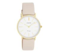 Oozoo Vintage Women's Watch with Leather Strap Flat 32 mm