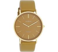 Oozoo Vintage Women's Watch - Women's Watch with 20 mm Leather Strap - Analogue Women's Watch in Round