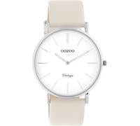 Oozoo Vintage Women's Watch - Women's Watch with 20 mm Leather Strap - Analogue Women's Watch in Round