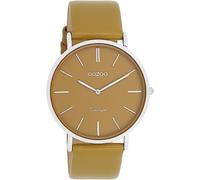 Oozoo Vintage Women's Watch - Women's Watch with 20 mm Leather Strap - Analogue Women's Watch in Round