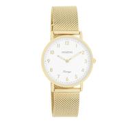Oozoo Vintage Women's Watch | Women's Watch with Mesh Strap | Modern Watch for Women | Elegant Analogue Women's Watch in Round C20345_C20349_Parent (32 mm Case), Gold/White, Bracelet