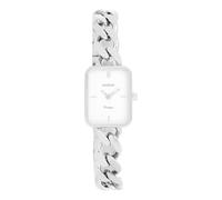 Oozoo Vintage Women's Watch | Women's Watch with Metal Chunky Strap | Modern Watch for Women | Elegant Analogue Women's Watch in Rectangular C20360_C20364_Parent (20 x 26 mm Case), Silver/white