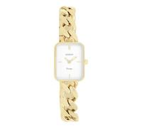 Oozoo Vintage Women's Watch | Women's Watch with Metal Chunky Strap | Modern Watch for Women | Elegant Analogue Women's Watch in Rectangular C20360_C20364_Parent (20 x 26 mm Case), Gold/White, vintage