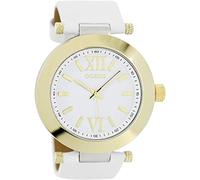 Oozoo Watch with Leather Strap Special Item Dispenser Sale Remaining Stock Outlet at Reduced Price Variant 1, C5756 - Gold / White / White