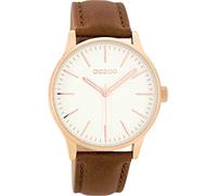 Oozoo Women's Watch with Leather Strap 40 mm Rose / White / Brown C8543