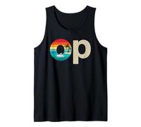 Op Ocean Vintage Pacific Ocean Beach Sun Palm Trees Retro Tank Top