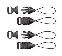 OP/TECH 1301112 1mm Mini QD Loops (Black) Optech - Pack of 4