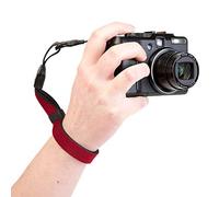 OP/TECH USA Cam Strap - QD | Quick Release Wrist Strap for Digital, Film & Vintage Cameras - Wine, Made in USA