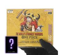 OP17 The World's Strongest Warriors Booster Box English OP-17 Booster Box Display Factory Sealed for OP17 4th Anniversary One Piece Cards English TCG (24 Packs) + Custom TCG Fabrik Don Card