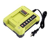 OP401 Fast Charger Replacement for Ryobi 40V Battery Charger, Compatible with Ryobi 40V Lithium Battery OP4040 OP4050 OP4050A OP40601 OP4026 OP4015 OP4030 Tools Battery