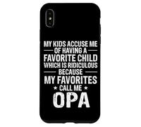 Opa My Kids Accuse Me of Having a Favorite Child Funny Case for iPhone XS Max